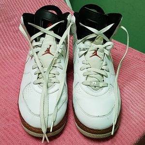 Nike Air Jordan Fusion Ajf 6 White Black red(NICE)